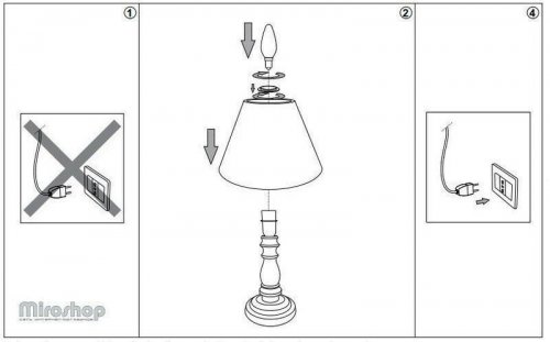 Настільна лампа Ideal Lux PROVENCE TL1 SMALL (003283) (81340)