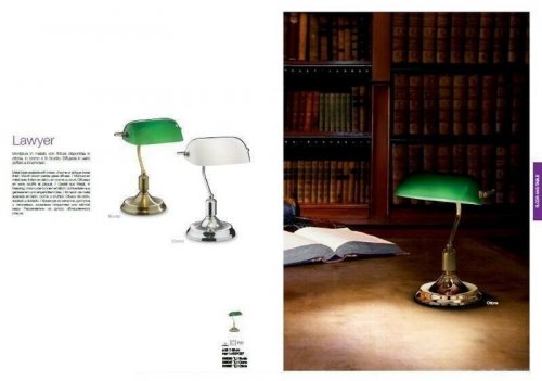 Настільна лампа Ideal Lux LAWYER TL1 BRUNITO (045030) (48584)