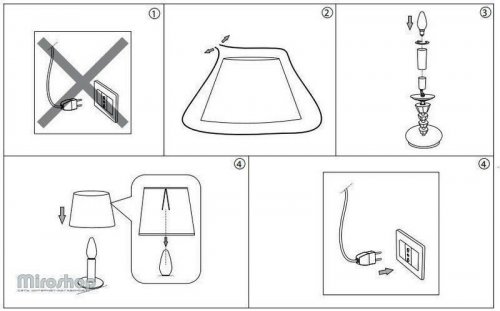 Настольная лампа Ideal Lux PEGASO TL1 SMALL (059266)