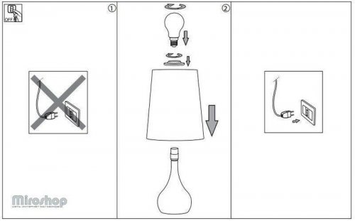Настільна лампа Ideal Lux ETERNITY TL1 BIG (036007) (41838)