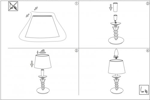 Настільна лампа Ideal Lux PEGASO TL1 SMALL OTTONE SATINATO (197753) (23154) 