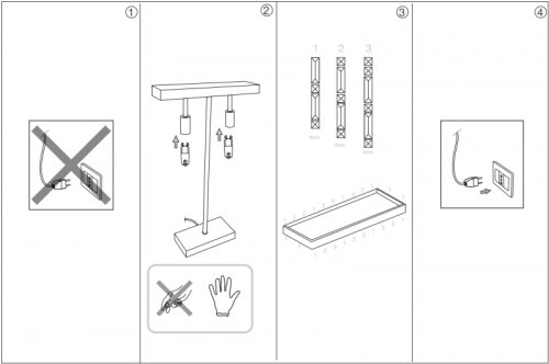Настільна лампа Ideal Lux ELISIR TL2 CROMO (200033) (23215) 