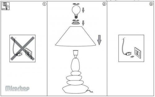 Настольная лампа Ideal Lux DOLOMITI TL1 BIG (034942) (48405)