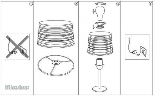 Настільна лампа Ideal Lux BASKET TL1 (082387) (67420)