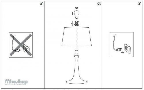 Настільна лампа Ideal Lux LONDON CROMO TL1 BIG (032375) (46193) 