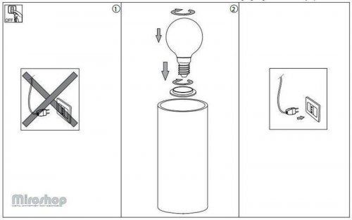 Настільна лампа Ideal Lux EDO TL1 SMALL (044606) (48438)