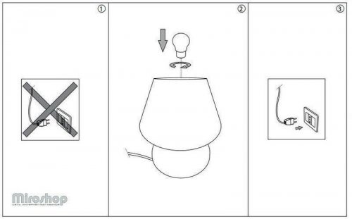 Настільна лампа Ideal Lux PRATO TL1 SMALL BIANCO (074726) (56376)