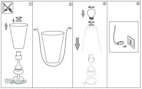 Настільна лампа Ideal Lux ALFIERE TL1 SMALL (032467) (46196)