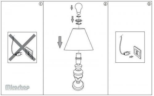 Настільна лампа Ideal Lux FIRENZE TL1 SMALL (012889) (46115)