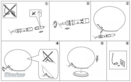 Настольная лампа Ideal Lux SMARTIES BIANCO TL1 (032078) (93966)