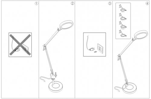 Настільна лампа Ideal Lux FUTURA TL1 ALLUMINIO (204895) (23282)