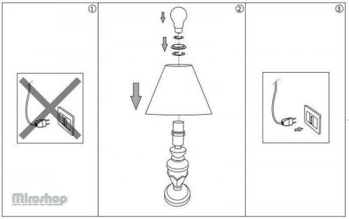 Настільна лампа Ideal Lux DORA TL1 SMALL (020853) (46117)