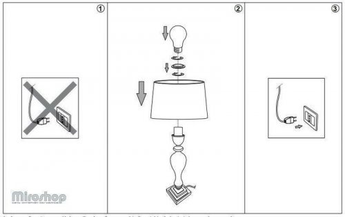 Настільна лампа Ideal Lux VOGA TL1 BIANCO (001180) (67591)