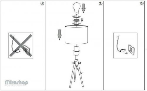 Настольная лампа Ideal Lux YORK TL1 SMALL BIANCO (121376)