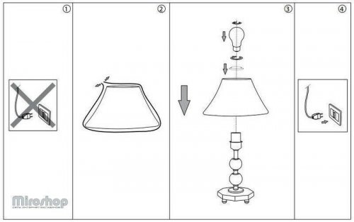 Настільна лампа Ideal Lux MAGIC TL1 MINI (016016)