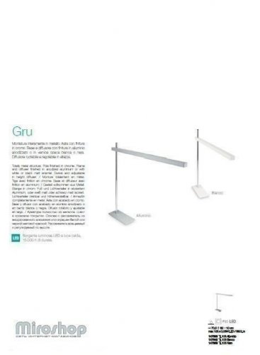 Настільна лампа Ideal Lux GRU TL105 NERO (147659) (93950)