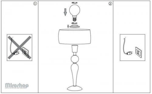 Настільна лампа Ideal Lux DUCHESSA TL1 SMALL (051406) (48424)