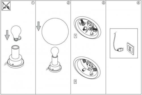 Настільна лампа Ideal Lux MAPA FADE TL1 D20 (186863) (13427) 