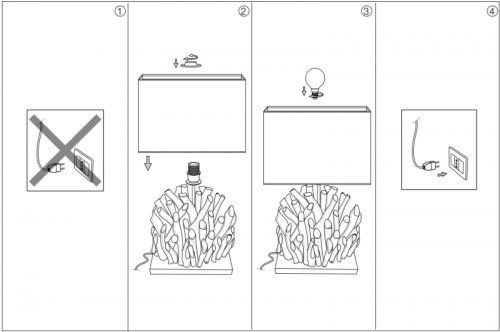 Настільна лампа Ideal Lux SNELL TL1 BIG (201399) (23170)