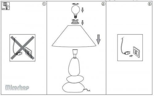 Настільна лампа Ideal Lux DOLOMITI TL1 SMALL (034935) (48406)