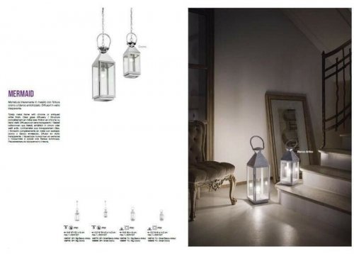 Настільна лампа Ideal Lux MERMAID TL1 SMALL CROMO (166650) (23095)