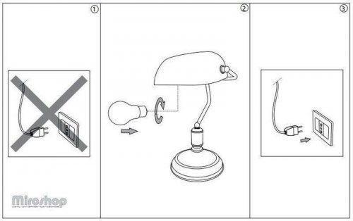 Настільна лампа Ideal Lux LAWYER TL1 OTTONE (013657) (41836)