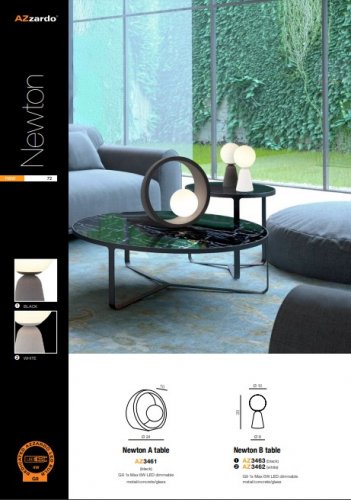 Настільна лампа Azzardo AZ3461 Newton A table (dark grey)