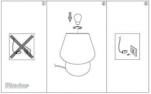 Настільна лампа Ideal Lux PRATO TL1 BIG BIANCO (074702) (56374) 