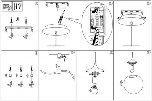 Підвісний світильник Ideal Lux BOA SP1 NERO (160856) (22918)