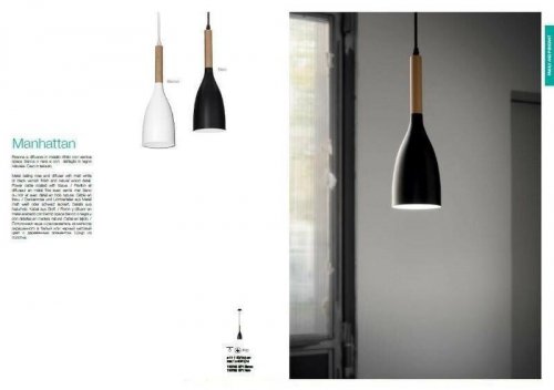 Підвісний світильник Ideal Lux MANHATTAN SP1 NERO (110752) (87926)