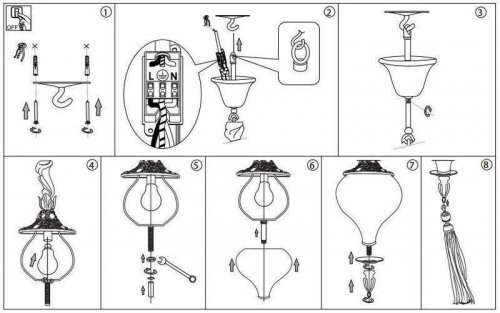 Підвісний світильник Ideal Lux HAREM SP1 (115979) (87895)