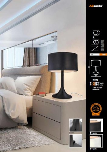 Настільна лампа Azzardo AZ2916 Niang (black)