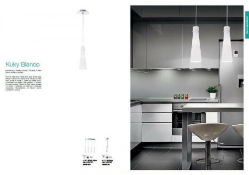 Светильник подвесной Ideal Lux KUKY BIANCO SP1 (053448)