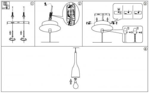 Подвесной светильник Ideal Lux MANHATTAN SP1 BIANCO (110745) (87925)