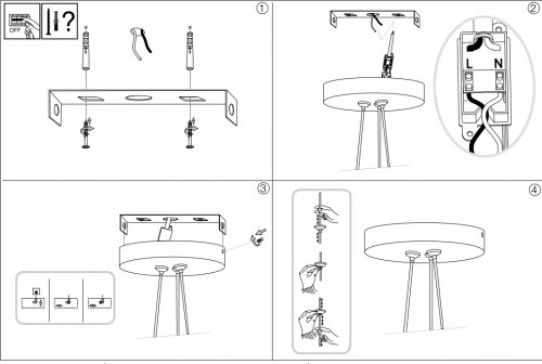 Підвісний світильник Ideal Lux ORACLE SP1 D70 NERO (222110) (23205)