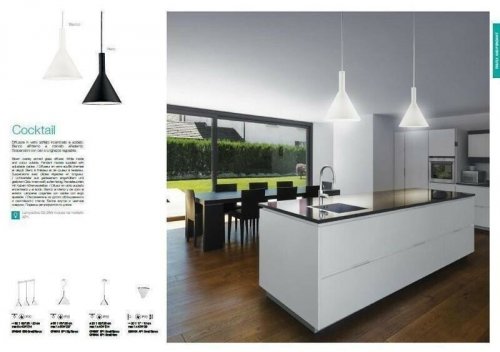 Світильник підвісний Ideal Lux COCKTAIL SP1 SMALL NERO (074344) (56222) 