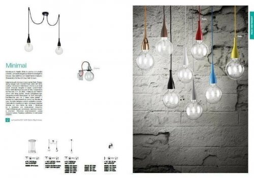 Світильник підвісний Ideal Lux MINIMAL SP1 NERO (009407) (48711)