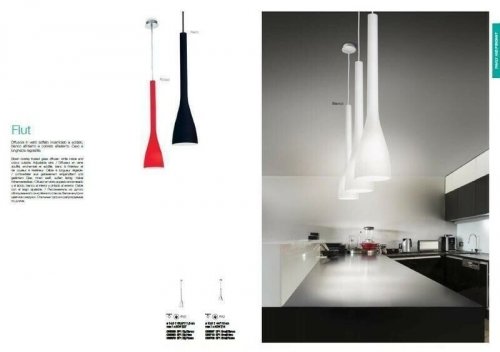 Светильник  подвесной  Ideal  Lux  FLUT  SP1  SMALL  BIANCO  (035697)  (41814)