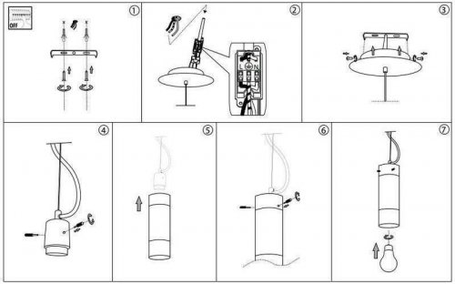 Світильник підвісний Ideal Lux FLAM SP1 SMALL (027357) (48495)