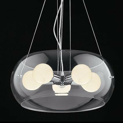 Підвісний світильник Ideal Lux AUDI-10 SP5 TRASPARENTE (016863) (43443)