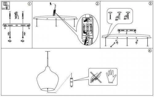 Підвісний світильник Ideal Lux SOFT SP3 BIANCO (111858)