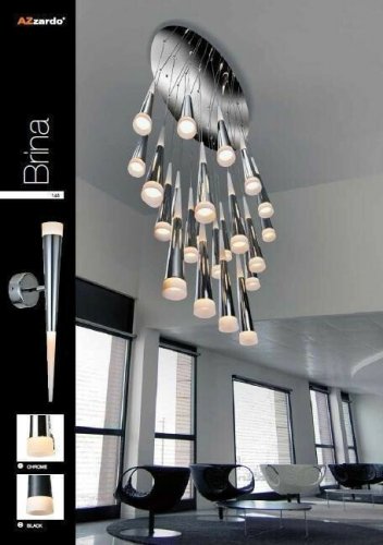 Подвесной светильник Azzardo AZ0932 Brina 1 (chrome) (LP9003-1-CH) (15901)