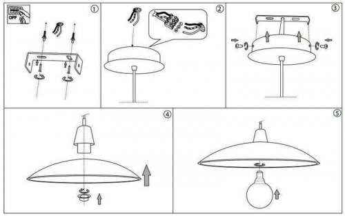 Светильник подвесной Ideal Lux LANA SP1 D50 (068169) (56283)
