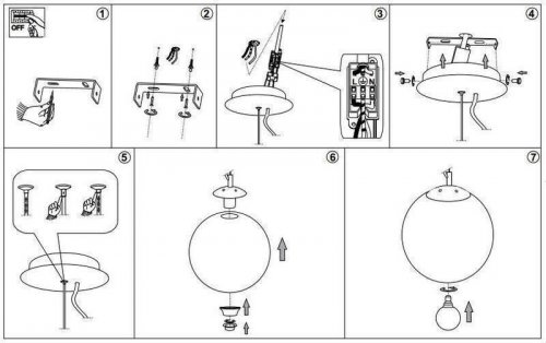 Підвісний світильник Ideal Lux NEMO FUME SP1 D50 (094137) (81292)