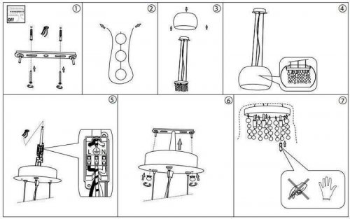 Підвісний світильник Ideal Lux AUDI-80 SP5 (031743) (48284) 
