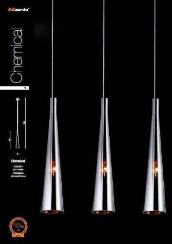 Подвесной светильник Azzardo AZ0998 Chemical (AD6036-1-CH-CH) (15814)