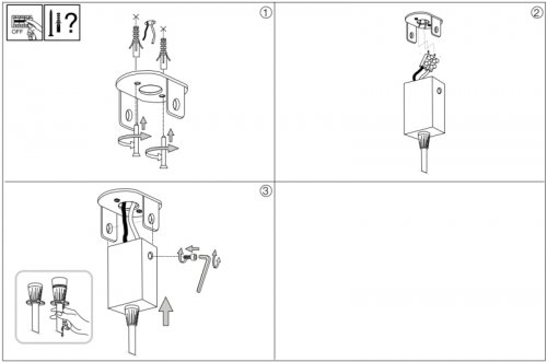 Подвесной  светильник  Ideal  Lux  ULTRATHIN  SP1  SMALL  SQUARE  NERO  (194202)  (23203)