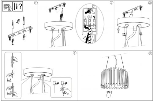 Підвісний світильник Ideal Lux PAN SP5 (208817)