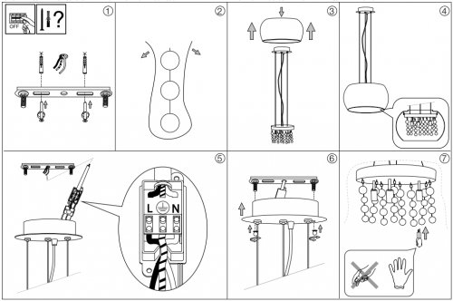 Підвісний світильник Ideal Lux AUDI-80 SP8 FUME' (197654) 