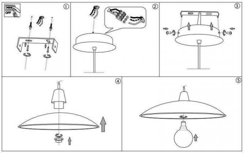 Светильник  подвесной  Ideal  Lux  LANA  SP1  D60  (068176)  (56284)